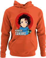 Φούτερ με κουκούλα - Kamado Tanjiro - Color Thumbnail Orange