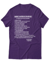 T-Shirt Unisex - Κανόνες Ραντεβού Με Την Κόρη Μου - Color Thumbnail Σκούρο Μωβ