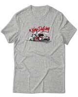 T-Shirt Unisex - Keep Drifting - Color Thumbnail Γκρι Μελανζέ