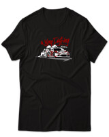 T-Shirt Unisex - Keep Drifting - Color Thumbnail Μαύρο