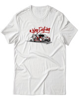 T-Shirt Unisex - Keep Drifting - Color Thumbnail Άσπρο