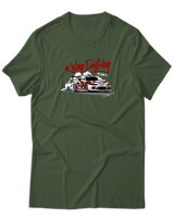 T-Shirt Unisex - Keep Drifting - Color Thumbnail Κυπαρισσί