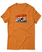 T-Shirt Unisex - Keep Drifting - Color Thumbnail Πορτοκαλί