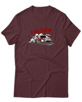 T-Shirt Unisex - Keep Drifting - Color Thumbnail Μπορντό