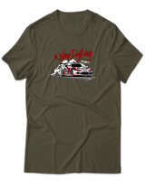 T-Shirt Unisex - Keep Drifting - Color Thumbnail Χακί