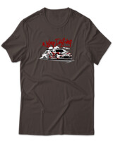 T-Shirt Unisex - Keep Drifting - Color Thumbnail Καφέ