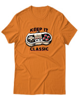 T-Shirt Αντρικό - Keep It Classy - Color Thumbnail Πορτοκαλί