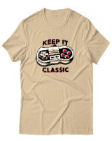 T-Shirt Αντρικό - Keep It Classy - Color Thumbnail Μπεζ