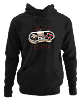Φούτερ με κουκούλα Αντρικό - Keep It Classy - Color Thumbnail Μαύρο