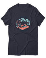 T-Shirt  Γυναικείο - Keep The Oceans Blue - Color Thumbnail Σκούρο Μπλέ