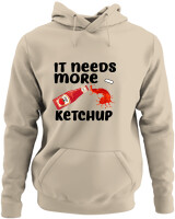 Φούτερ με κουκούλα - Ketchup - Color Thumbnail Μπέζ