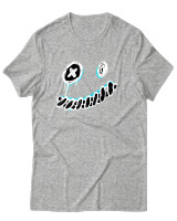 T-Shirt Αντρικό - Killa Smile - Color Thumbnail Γκρι Μελανζέ