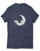 T-Shirt Αντρικό - Killed By The Moon - Color Thumbnail Μπλε Γκρι