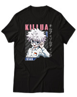 T-Shirt Αντρικό - Killua Zoldyck - Color Thumbnail Μαύρο