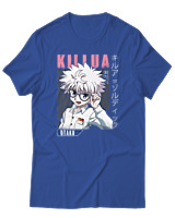 T-Shirt Αντρικό - Killua Zoldyck - Color Thumbnail Μπλε Ρουά