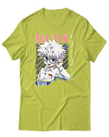 T-Shirt Αντρικό - Killua Zoldyck - Color Thumbnail Λαχανί