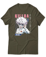 T-Shirt Αντρικό - Killua Zoldyck - Color Thumbnail Χακί