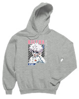 Φούτερ με κουκούλα Παιδικό - Killua Zoldyck - Color Thumbnail Γκρι Μελανζέ