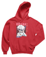 Φούτερ με κουκούλα Παιδικό - Killua Zoldyck - Color Thumbnail Κόκκινο