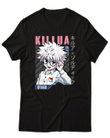 T-Shirt  Γυναικείο - Killua Zoldyck - Color Thumbnail Μαύρο