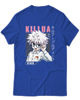 T-Shirt  Γυναικείο - Killua Zoldyck - Color Thumbnail Μπλέ Ρουά