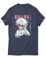 T-Shirt  Γυναικείο - Killua Zoldyck - Color Thumbnail Μπλέ Γκρί