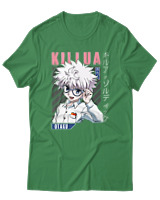 T-Shirt  Γυναικείο - Killua Zoldyck - Color Thumbnail Πράσινο