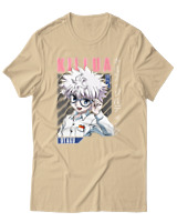T-Shirt  Γυναικείο - Killua Zoldyck - Color Thumbnail Μπέζ
