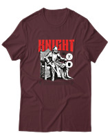 T-Shirt  Γυναικείο - Knight - Color Thumbnail Μπορντό