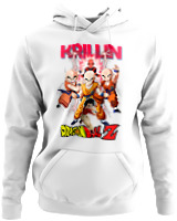 Φούτερ με κουκούλα - Krillin - Color Thumbnail ΄Ασπρο