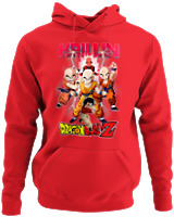 Φούτερ με κουκούλα - Krillin - Color Thumbnail Κόκκινο