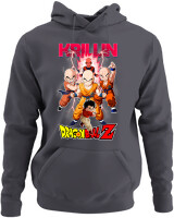 Φούτερ με κουκούλα - Krillin - Color Thumbnail Ανθρακί