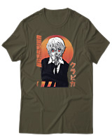 T-Shirt Αντρικό - Kurapika - Color Thumbnail Χακί
