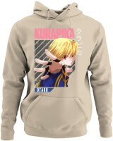 Φούτερ με κουκούλα - Kurapika - Color Thumbnail Μπέζ