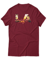 T-Shirt Αντρικό - La Unique - Color Thumbnail Σκούρο Κόκκινο