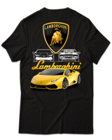 T-Shirt Unisex - Lamborghini - Color Thumbnail Μαύρο