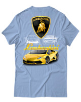T-Shirt Unisex - Lamborghini - Color Thumbnail Γαλάζιο