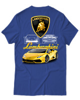 T-Shirt Unisex - Lamborghini - Color Thumbnail Μπλε Ρουά