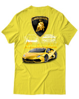 T-Shirt Unisex - Lamborghini - Color Thumbnail Κίτρινο