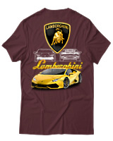 T-Shirt Unisex - Lamborghini - Color Thumbnail Μπορντό