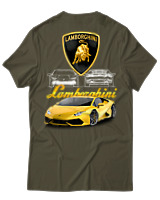 T-Shirt Unisex - Lamborghini - Color Thumbnail Χακί