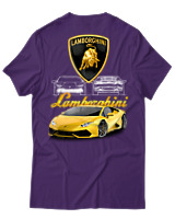 T-Shirt Unisex - Lamborghini - Color Thumbnail Σκούρο Μωβ
