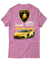 T-Shirt Unisex - Lamborghini - Color Thumbnail Ροζ