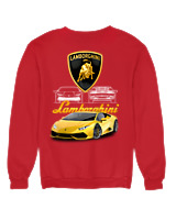 Φούτερ χωρίς κουκούλα Γυναικείο - Lamborghini - Color Thumbnail Κόκκινο