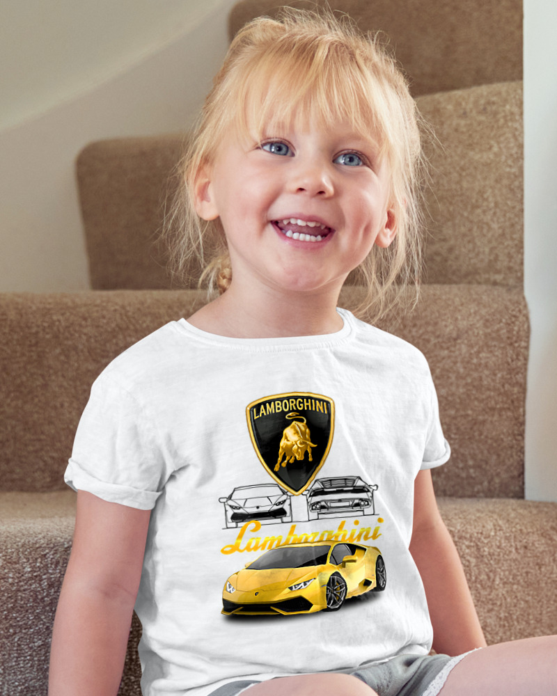 Κοριτσίστικο Κοντομανικο Παιδικό - Lamborghini - Image 2