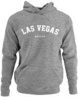 Φούτερ με κουκούλα - Las Vegas Nevada - Color Thumbnail Γκρι Μελανζέ