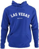 Φούτερ με κουκούλα - Las Vegas Nevada - Color Thumbnail Μπλε Ρουά