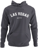 Φούτερ με κουκούλα - Las Vegas Nevada - Color Thumbnail Ανθρακί