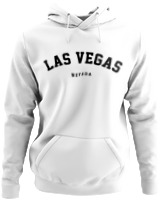 Φούτερ με κουκούλα - Las Vegas Nevada - Color Thumbnail ΄Ασπρο