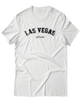 T-Shirt Αντρικό - Las Vegas Nevada - Color Thumbnail Άσπρο